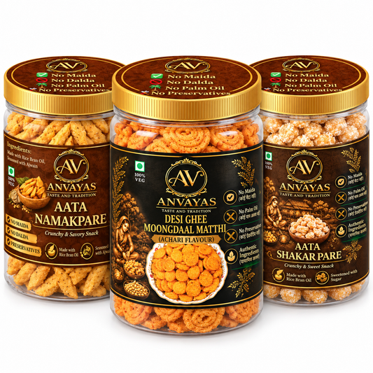Chai Time Combo – 3-Jar Thoda Meetha Jyaada Namkeen