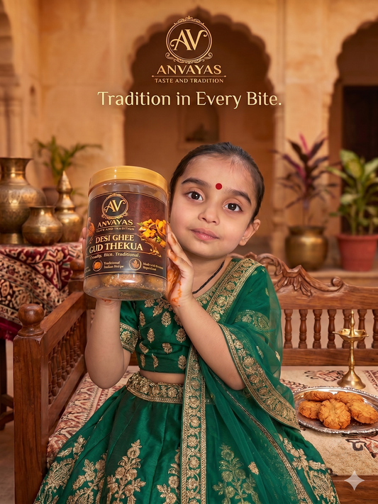 Desi Ghee Gud Thekua
