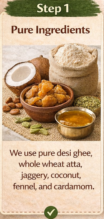 Anvayas handmade Gud Thekua making process – step by step traditional recipe with desi ghee